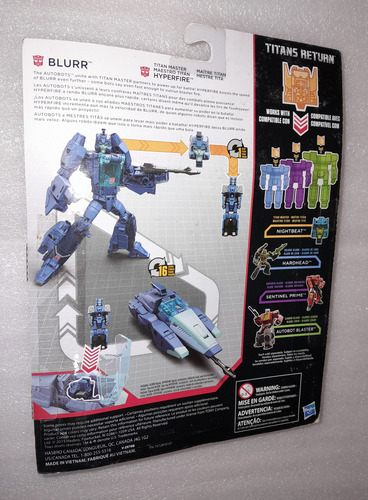 Transformers Titans Return Clase Deluxe Hyperfire & Blurr (Usado)