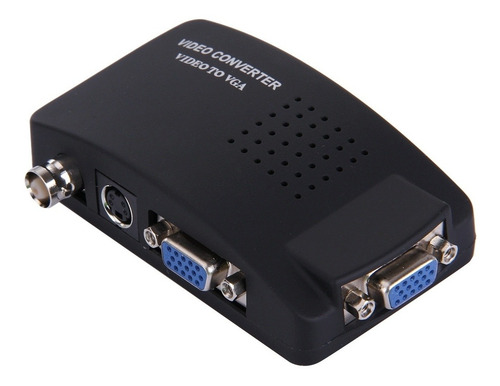 Convertidor Video Bnc Vga Negro