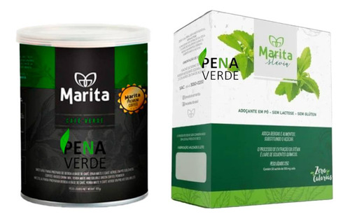 Kit Café Marita 100g Erva Mate + Adoçante Marita C/ Stévia 