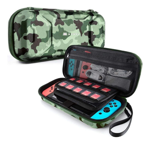 Funda Transporte Para Nintendo Switch Rigida Color Camuflaje