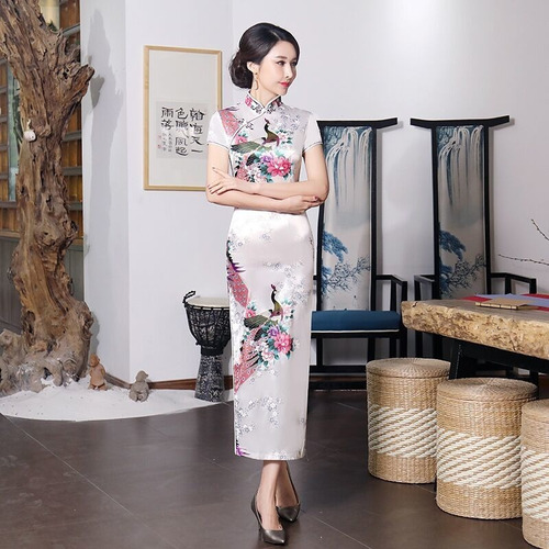 Nuevo Vestido Cheongsam De Moda De Verano Para Mujer