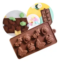 Comprar Moldes De Silicona Para Repostería Bombones Chocolates Hielo Color Bichos