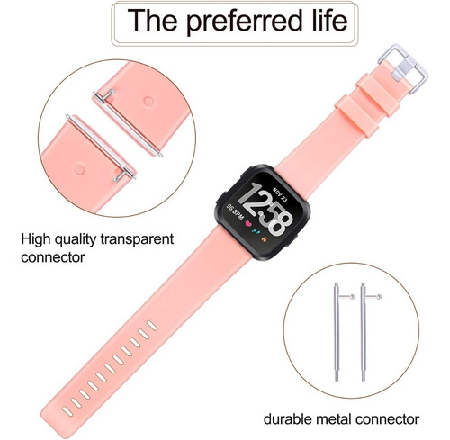 Imagen 6 de 8 de 3 Mallas De Reloj Fitbit Versa 1 O 2 Talle Small