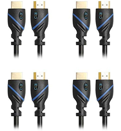 Cable Hdmi De Alta Velocidad Cye Con Ethernet Negro (1.5 Pie