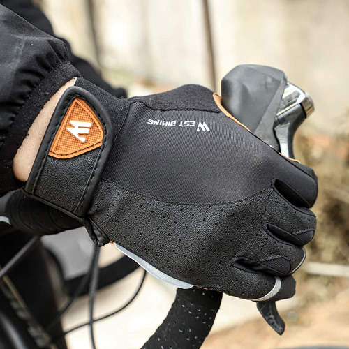 Guantes De Bicicleta Hombre Dedos Completos Mtb Táctiles