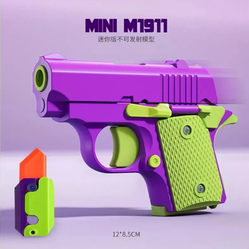 Pistola Fidget Antistress Carrot 3d E Stress With Knife 077