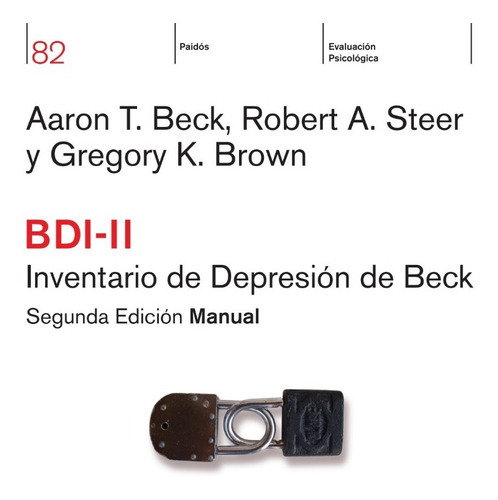 Inventario De Depresión De Beck Bdi-ii, De Aaron T. Beck. Editorial Paidós En Español