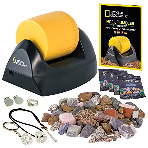 Starter Rock Tumbler Kit Pulidora De Rocas Niños Y Adu...