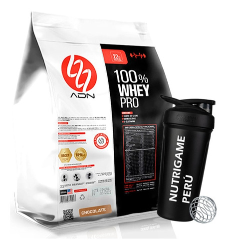 100% Whey Pro 5kg Proteina Whey Adn +shaker - Tienda Fisica