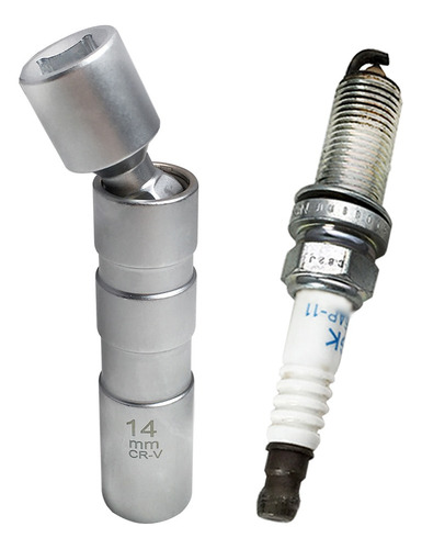 14mm 3/8-inch Swivel 12pt Spark Plug Wobble Socket Se Adapta
