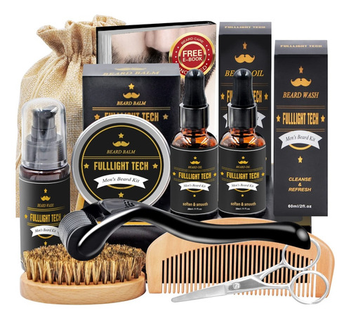 Kit De Aseo Y Cuidado De Barba Para Hombres Fulllight