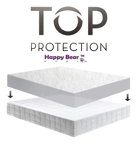 Imagen 3 de 6 de Protector Colchón Blanco Soft Semidoble