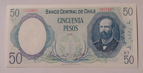 Billete De Cincuenta Pesos Año 1981 Nuevo Sin Circular