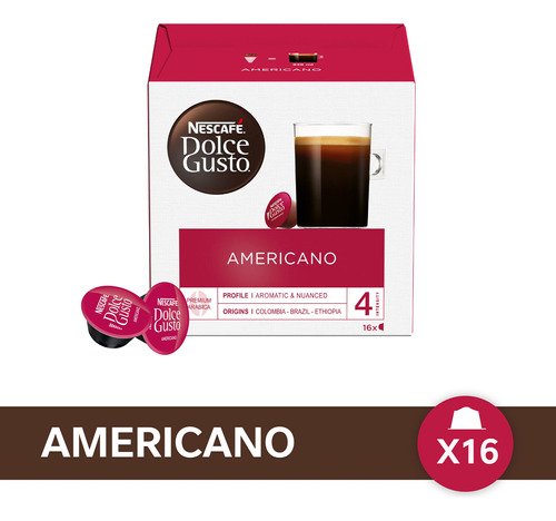 Cápsulas Nescafé Dolce Gusto Americano 16u. Combox