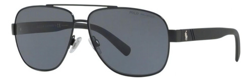 Óculos De Sol Polo Ralph Lauren Ph3110 926781 60 Preto Cor da lente Cinza Desenho Padrão