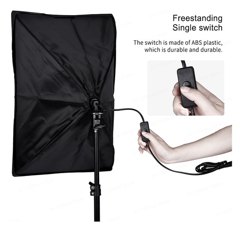 Kit Iluminacion Fotografia Set De Iluminación Softbox 45 W