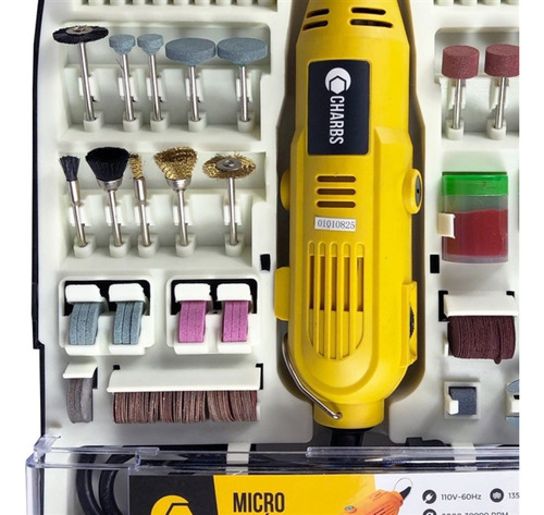 Micro Retífica Com 234 Acessórios E Maleta Charbs Ch2904-x