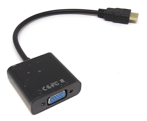 Conversor Hdmi Para Vga Saída Áudio P2 Monitor Pc Videogame