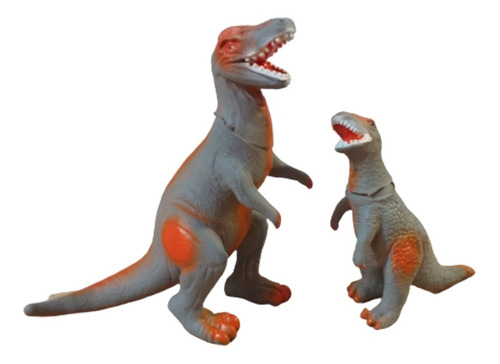 Dinossauro Brinquedo Tiranossauro Rex + Filhote 