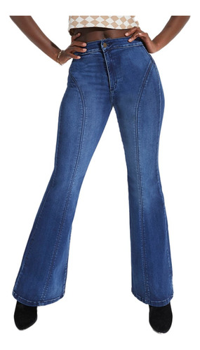 Jeans Mujer Flare 1348 Azul Paradise Jeans