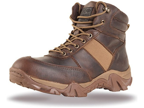 Botas Cortas Tacticas Sixka 707 Chocolate Con Cierre Lateral