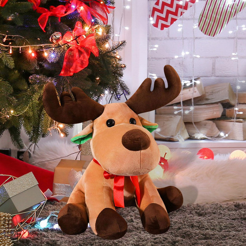Reno De Peluche, Alce De Navidad, Juguete De Peluche, 25cm