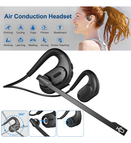 Auriculares Bluetooth Mpow Con Micrófono Extraíble, Ruido