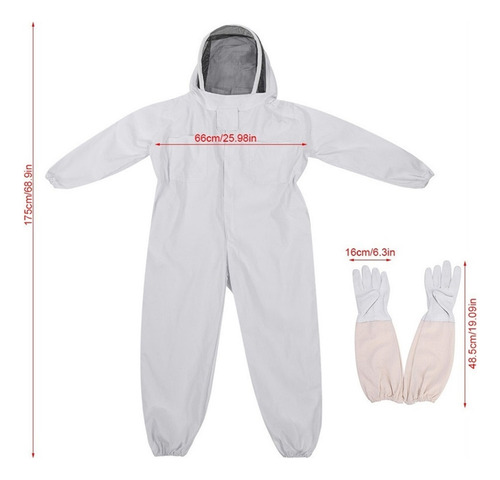 M Apicultor Profesional Traje Protector Guantes Apicultor