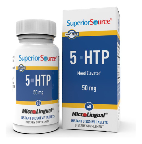 Superior Source 5-htp Suplementos Nutricionales, 50 Mg, 60 U