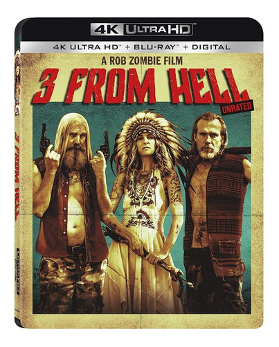 4k Ultra Hd + Blu-ray 3 From Hell / De Rob Zombie