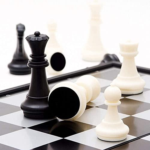 Juego De Ajedrez De Viaje Magnético Multiusos, Plegable, 126