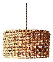 Comprar Nuevo Lámpara Colgante De Ratán Tejida Vintage Redonda La
