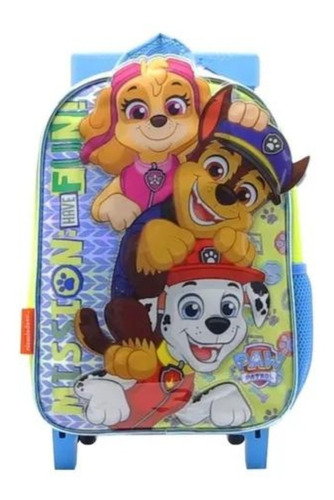 Mochila Carro Paw Patrol Cresko Jardin Patrulla Canina