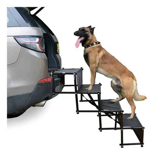 Escalera Plegable Viaje Desmontable Mascotas 4 Peldaños