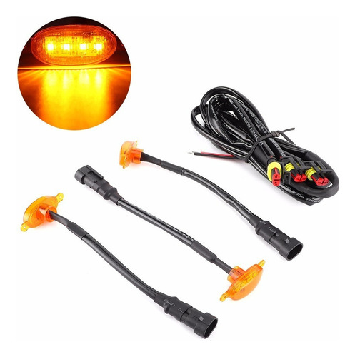 Luces Led Para Parrilla De Auto, 3 Piezas