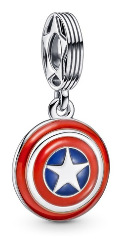 Charm Pandora Marvel Escudo Capitan America + Kit De Regalo