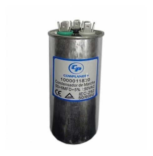 Capacitor 55+6mfd 250v Redondo