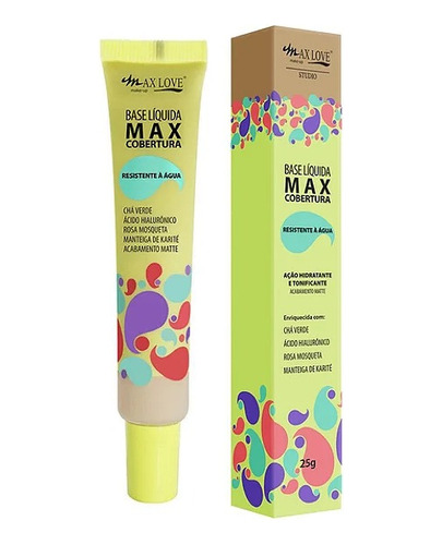 Base Alta Cobertura Waterproof Max Love - Makeup San Isidro