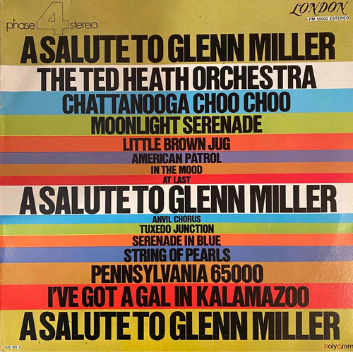 The Ted Heat Orchestra - A Salutte To Glenn Miller Lp