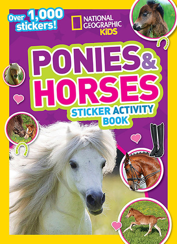 Libro Actividades Con Calcomanías Ponis Y Caballos Niños Con