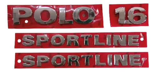 Emblemas Tampa + Portas Polo 1.6 2003 A 2014 Sportline 