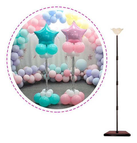 Soporte De Globos De 1.60 Mts Para Decoración 