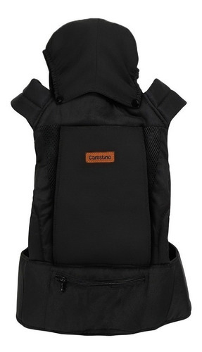 Mochila Porta Bebe Carestino Capucha Bolsillo 3 En 1 Negro