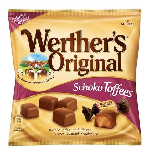 Caramelos Werther's Schoko Toffees Sabor Chocolate 180 Gr