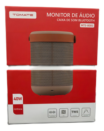 Monitor De Áudio Caixa De Som Bluetooth Tomate Mts-8005 Cor Preto 127/220V