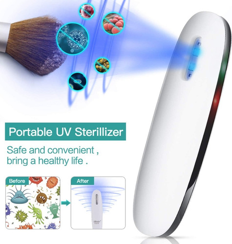 Lámpara Con Luz Ultravioleta Para Desinfección Con Usb