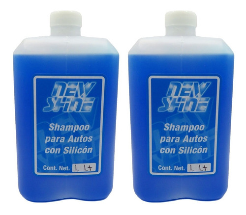 2 Shampoo Para Autos Con Silicon Excelente Brillo 1 Litro