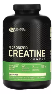 Creatina Monohidratada Micronizada 600g Sin sabor Optimum Nutrition