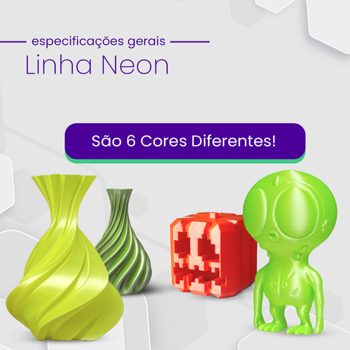 Voolt3d V-silk Filamento Pla 1kg Cor Salmão Neon Salmão Neon V-silk
