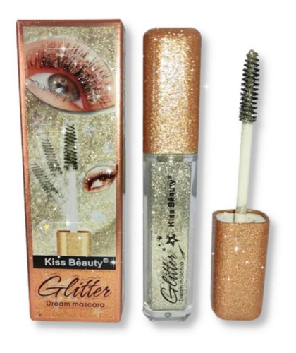 Mascara De Pestañas Rimel De Ojos Glitter Kiss Beauty